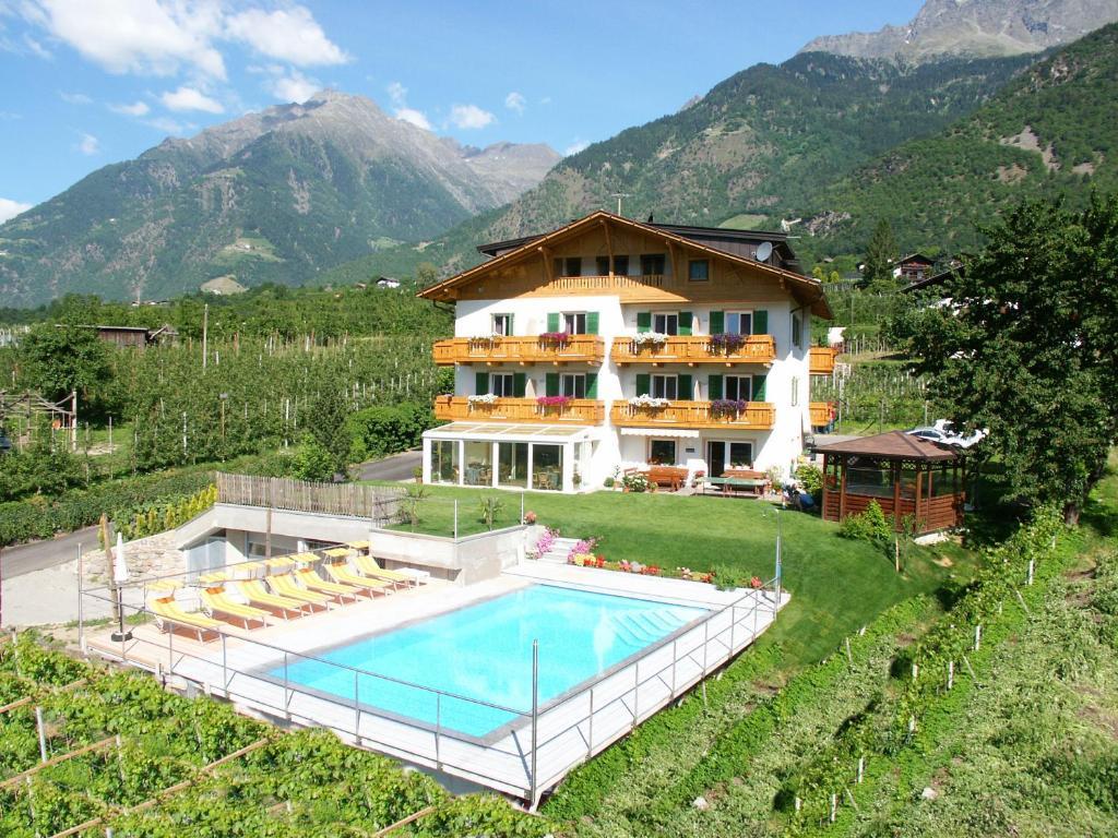 Pension Alpenblick Algund Exterior foto